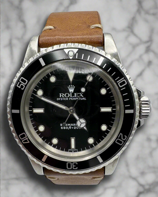 Rolex Submariner No Date 5513 Steel Head Black Glossy Dial 1978 (Serviced)