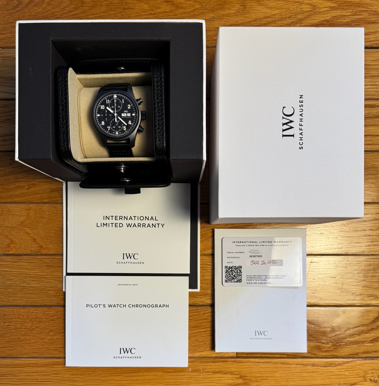 IWC Pilot Chronograph Ceratanium Tribute To 3705 Ltd Edition 2022 (Full-Set/Mint)