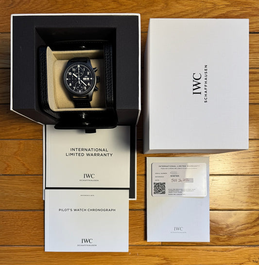 IWC Pilot Chronograph Ceratanium Tribute To 3705 Ltd Edition 2022 (Full-Set/Mint)