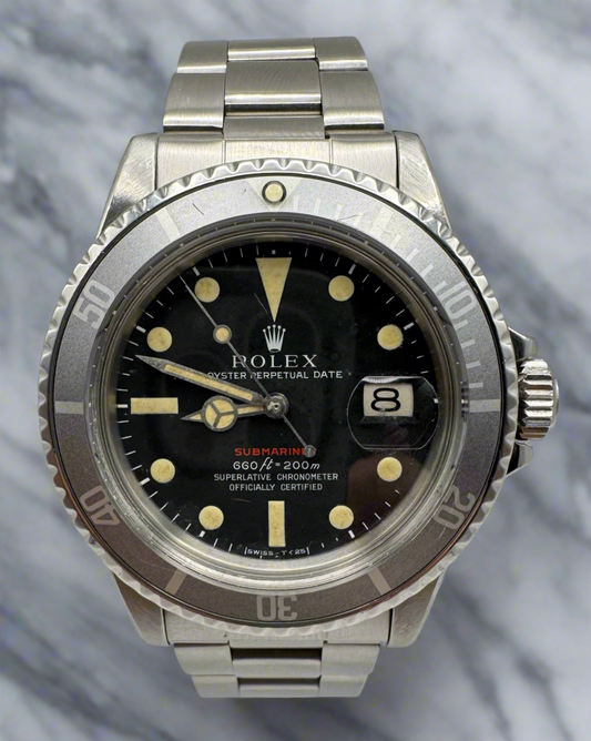 Rolex Submariner Date 1680 Red Ghost Bezel 1970 (Serviced)