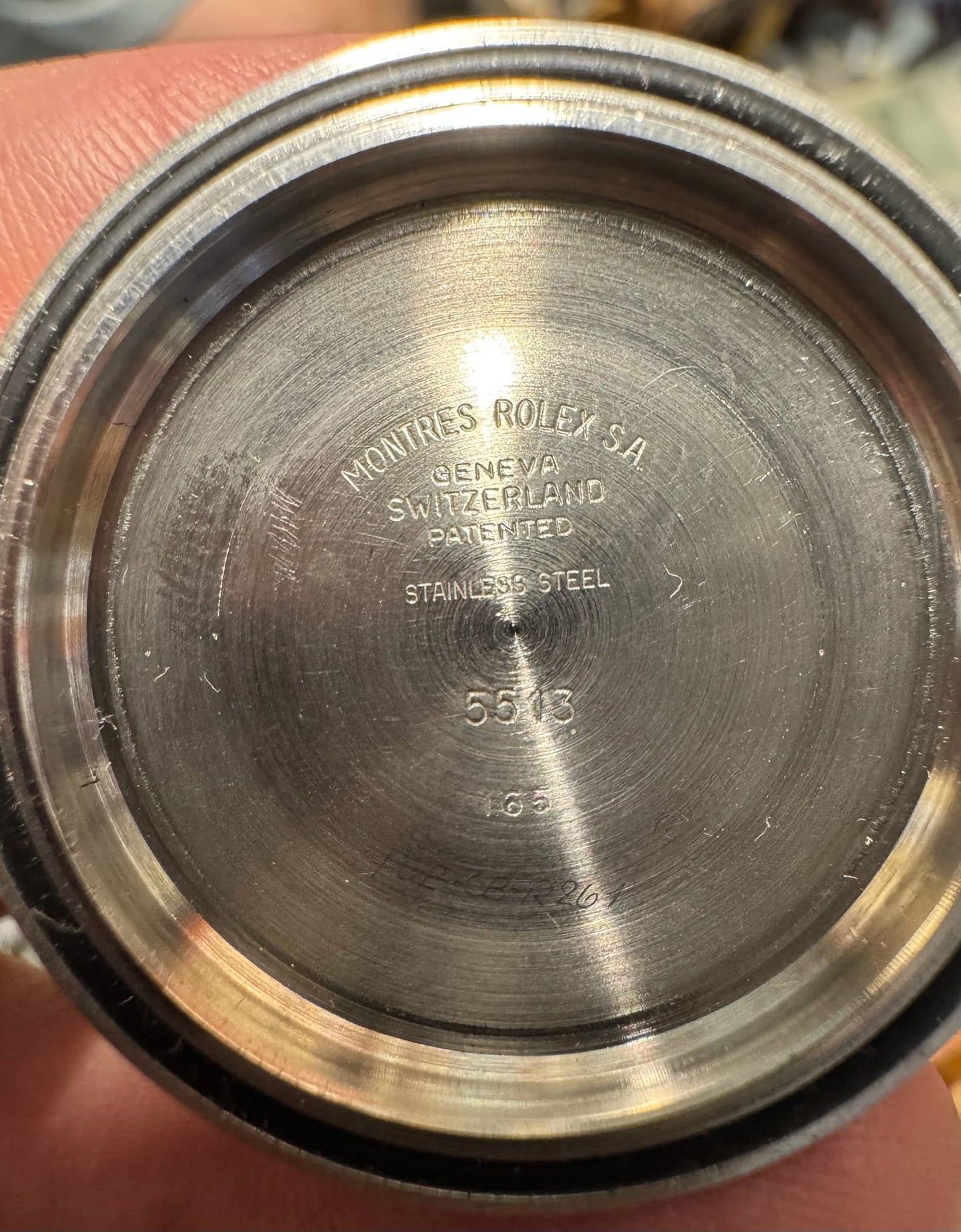 Rolex Submariner No Date 5513 Steel “Meters First” Zinc Sulfide Yellow Patina 1965