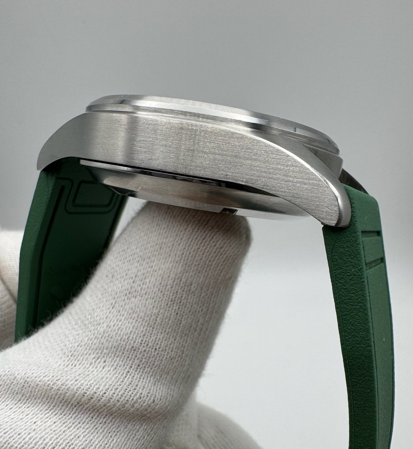 IWC Pilot Chronograph Steel 42 Green Strap (Unpolished)