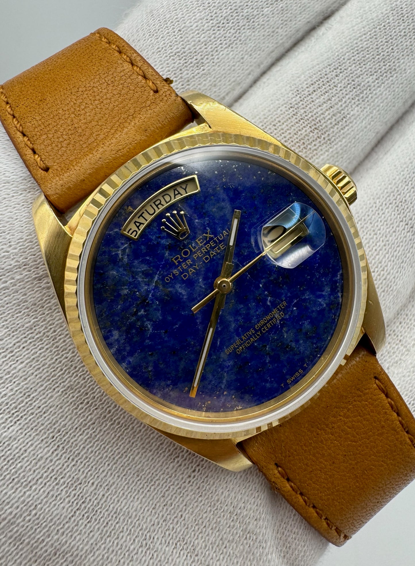Rolex Day-Date 36 Yellow Gold Lapis Lazuli (Unpolished/Serviced)