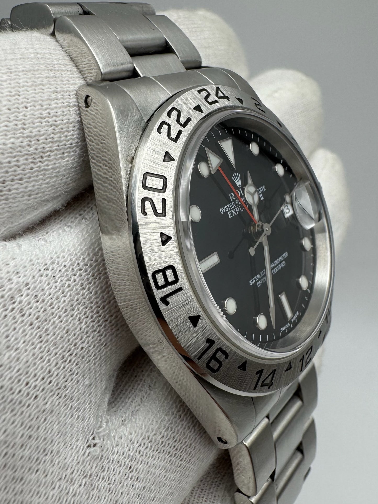Rolex Explorer II Steel Black Dial Y Serial 2002 (Mint)