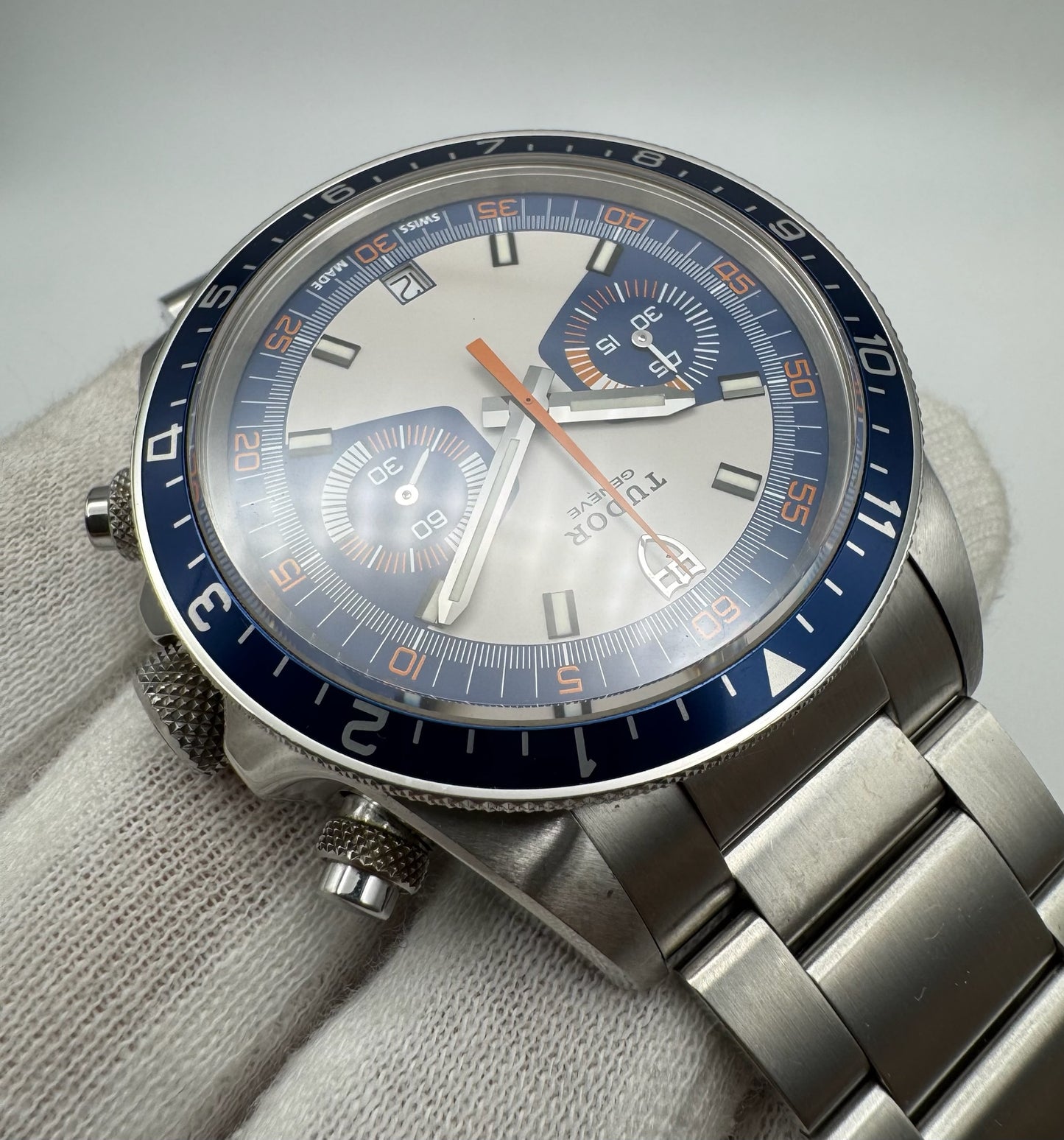 Tudor Heritage Chrono Blue Carlo Blue/Grey 2015 (Full-Set/Mint)