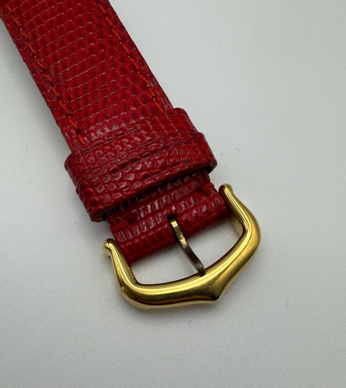 Cartier Tank Vermeil Gold Plated Quartz Stella Dial