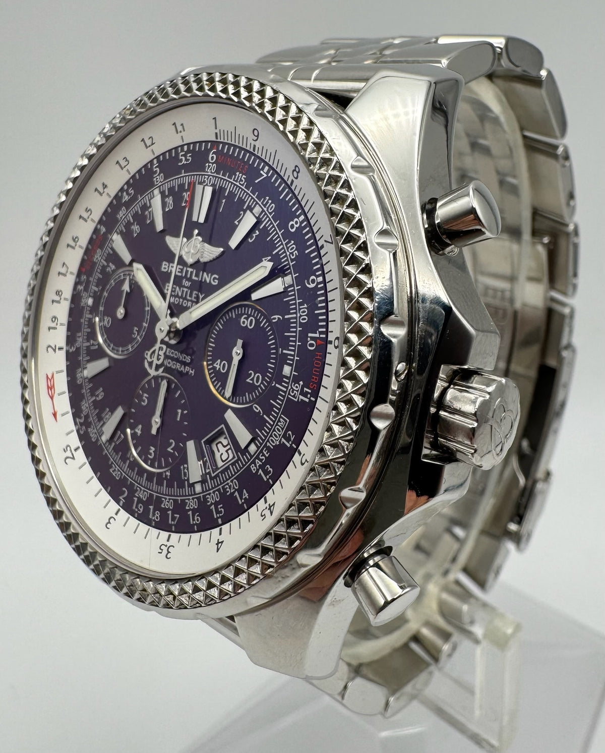 Breitling Bentley Motors For Bentley Motors 30 Seconds Chronograph Purple Dial Extremely Rare (Papers/Serviced)