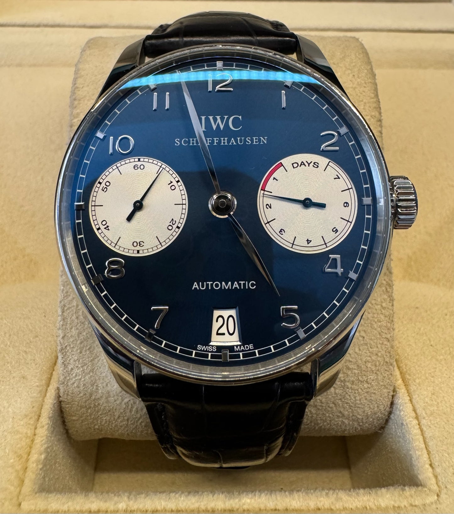 IWC Portuguese Laureus Sport For Good Foundation Blue Dial Limited Edition 1000pcs 2010 (Full-Set/Unpolished)