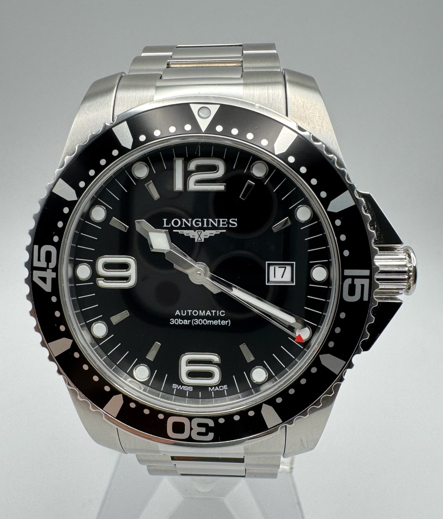 Longines HydroConquest Steel 44 Black Dial (Full-Set/Unpolished)