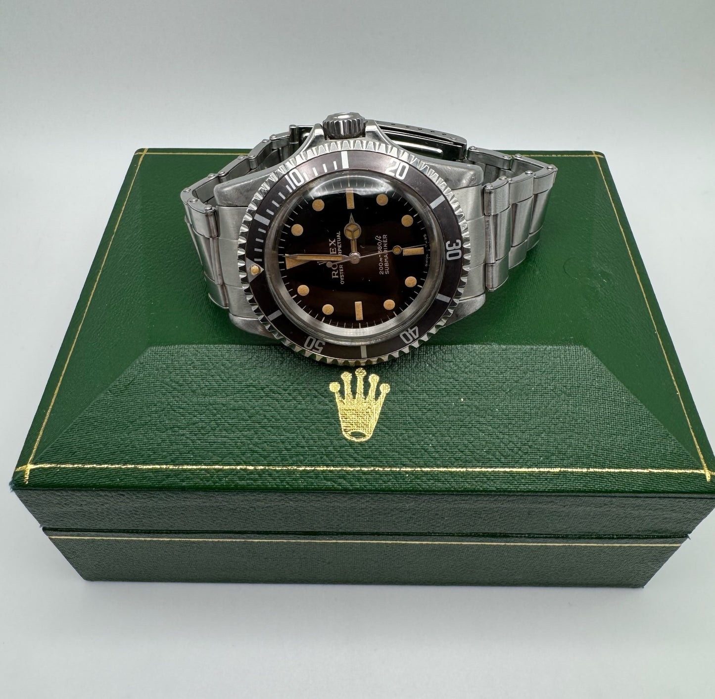 Rolex Submariner 5513 Glossy Gilt Zinc Sulfide Tropical Long 5 Insert 1966 (Full-Set)