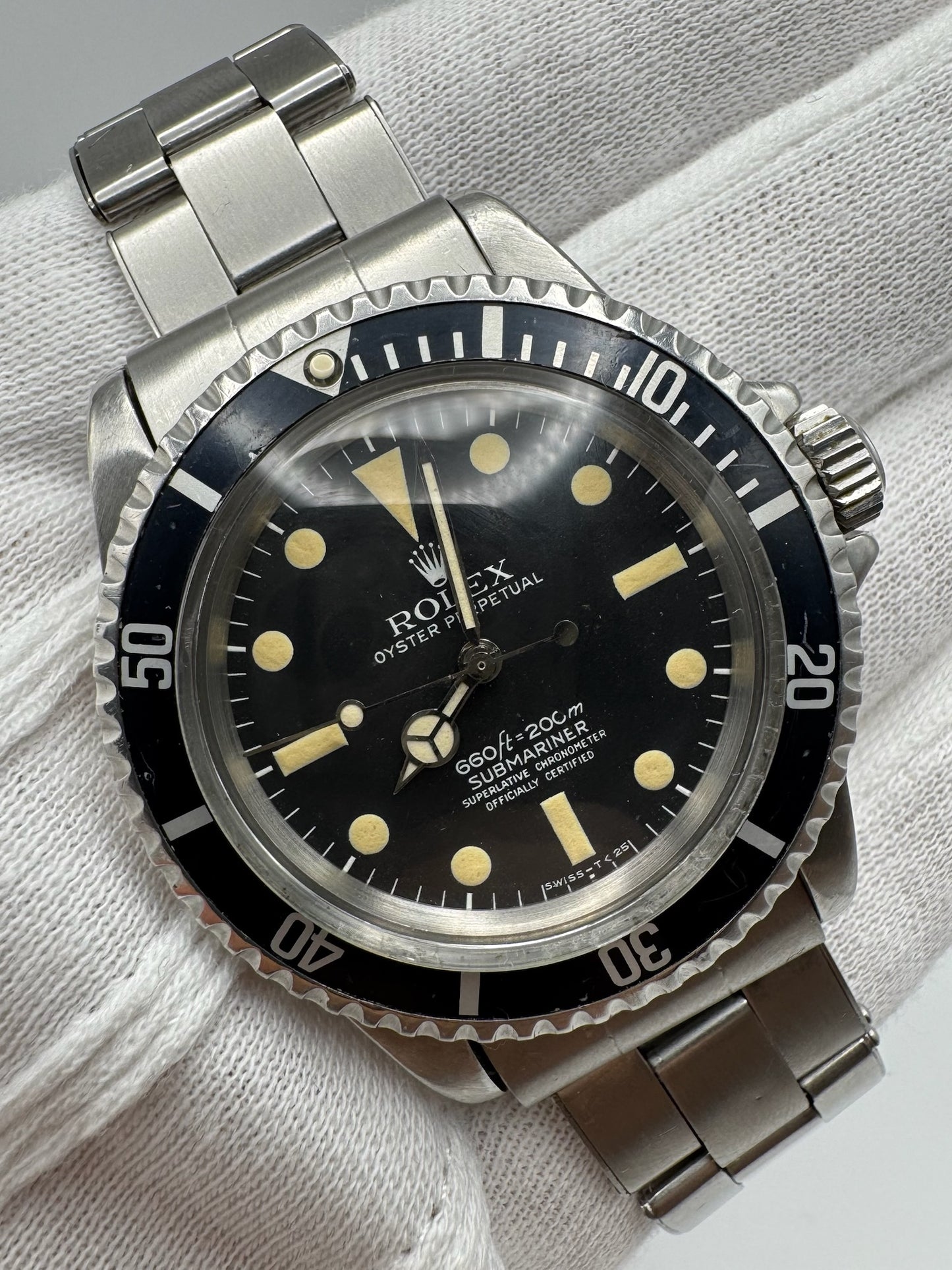 Rolex Submariner 5512 No Date 5512 Feet First Yellow Patina 1967 (Serviced)