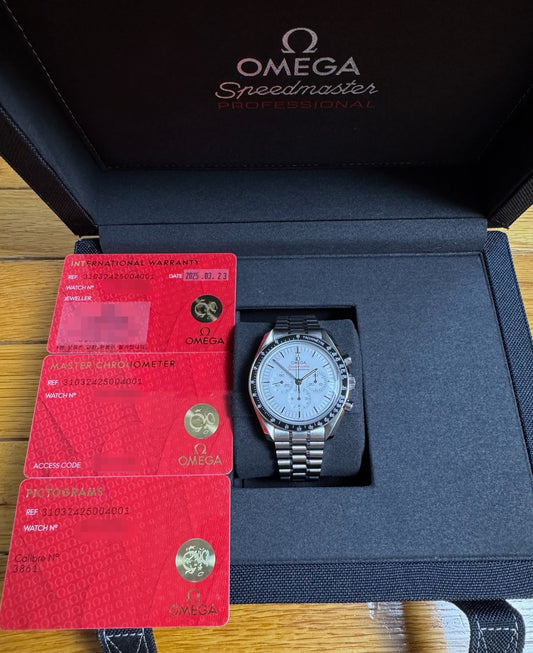 Omega Speedmaster Professional Moonwatch White Dial 2025 (Full-Set/Mint)