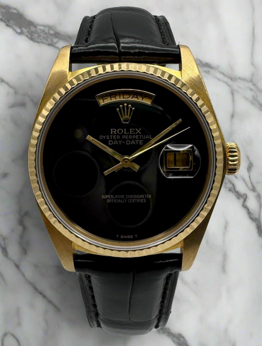 Rolex Day-Date 36 Black Onyx Dial 1981 (Serviced)