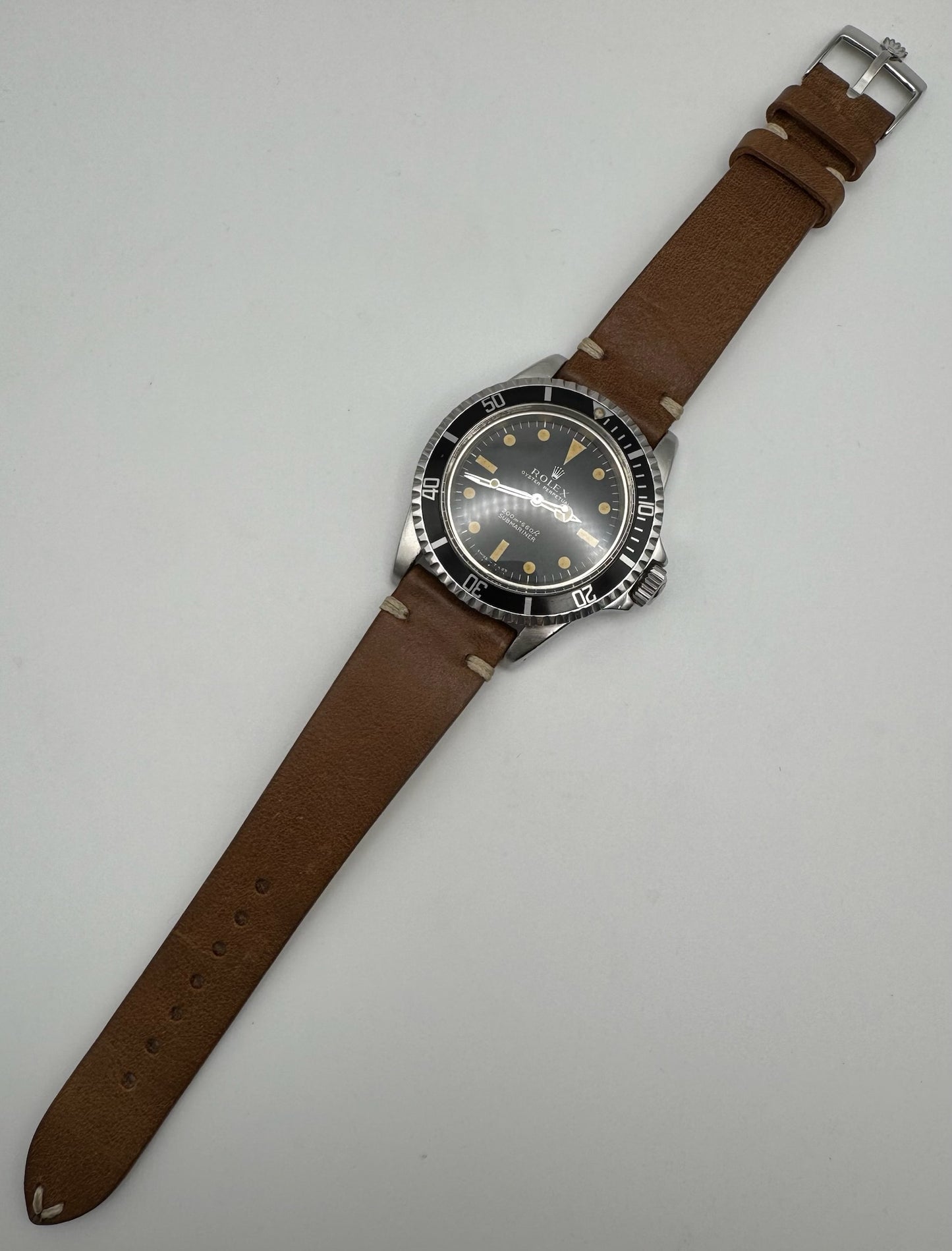 Rolex Submariner No Date 5513 Steel “Meters First” Zinc Sulfide Yellow Patina 1965
