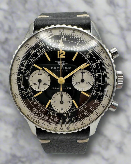 Breitling Navitimer Vintage 806 Steel Twin Jet Stunning Patina (Serviced)
