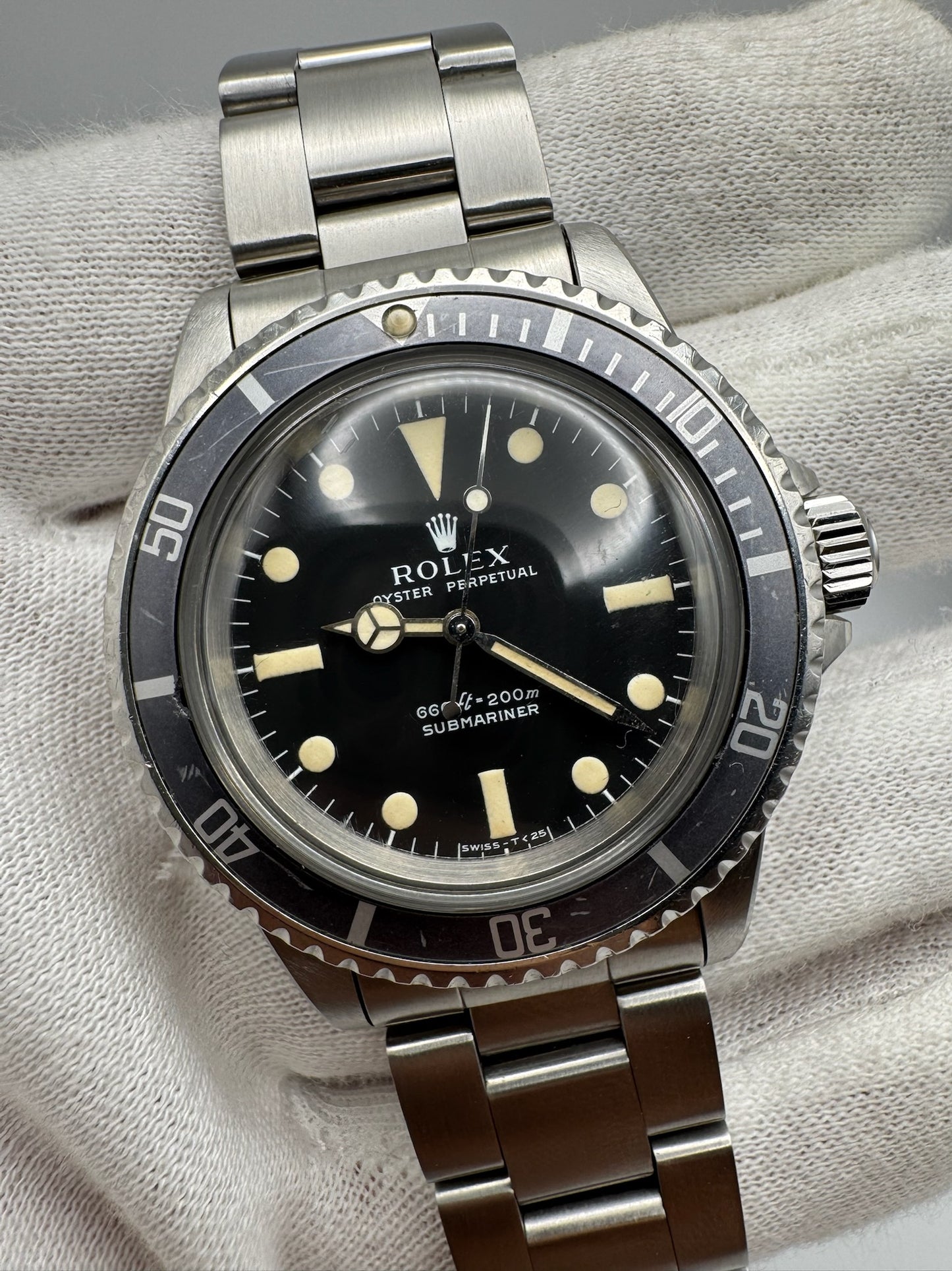 Rolex Submariner No Date 5513 Full Steel Maxi Dial 1969 (Unpolished/Serviced)