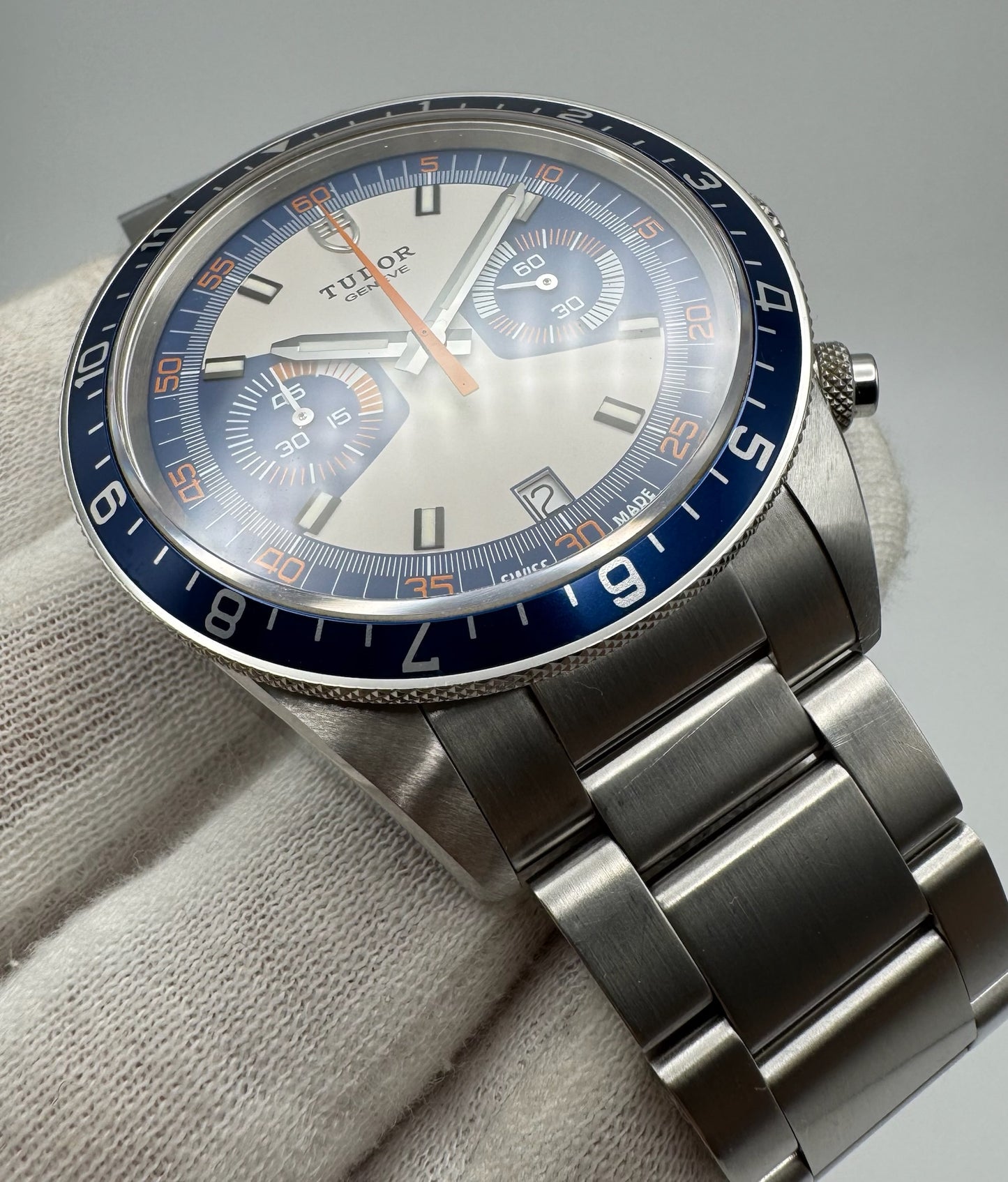 Tudor Heritage Chrono Blue Carlo Blue/Grey 2015 (Full-Set/Mint)