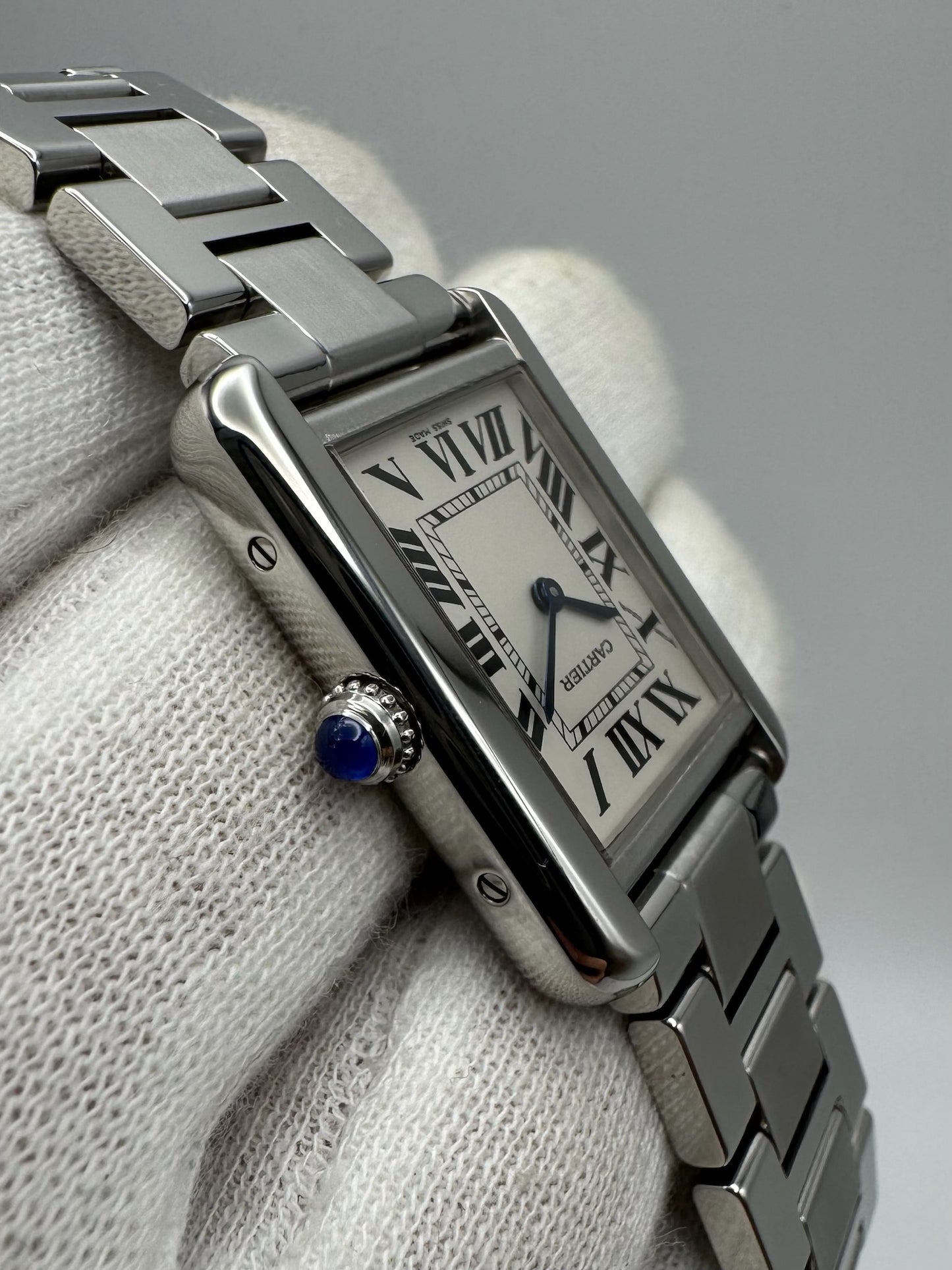 Cartier Tank Solo Full Steel Silver Dial (Mint)