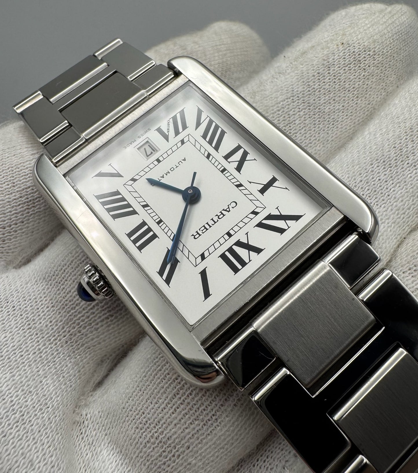 Cartier Tank Solo XL Automatic Full Steel Silver Dial (Mint/Serviced)