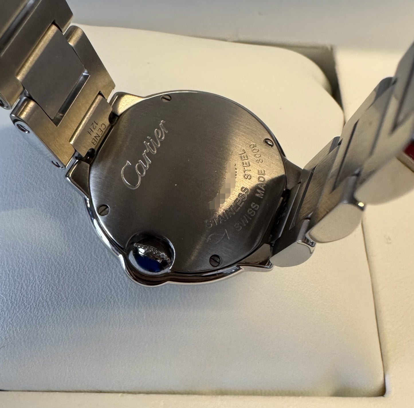 Cartier Ballon Bleu 28 Lady Quartz Full Steel 2009 (Full-Set/Mint)