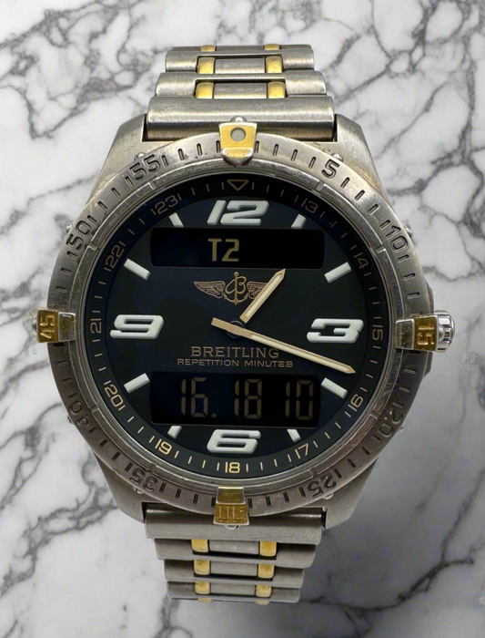 Breitling Aerospace Full Titanium 2 Tone Black Dial (Unpolished)