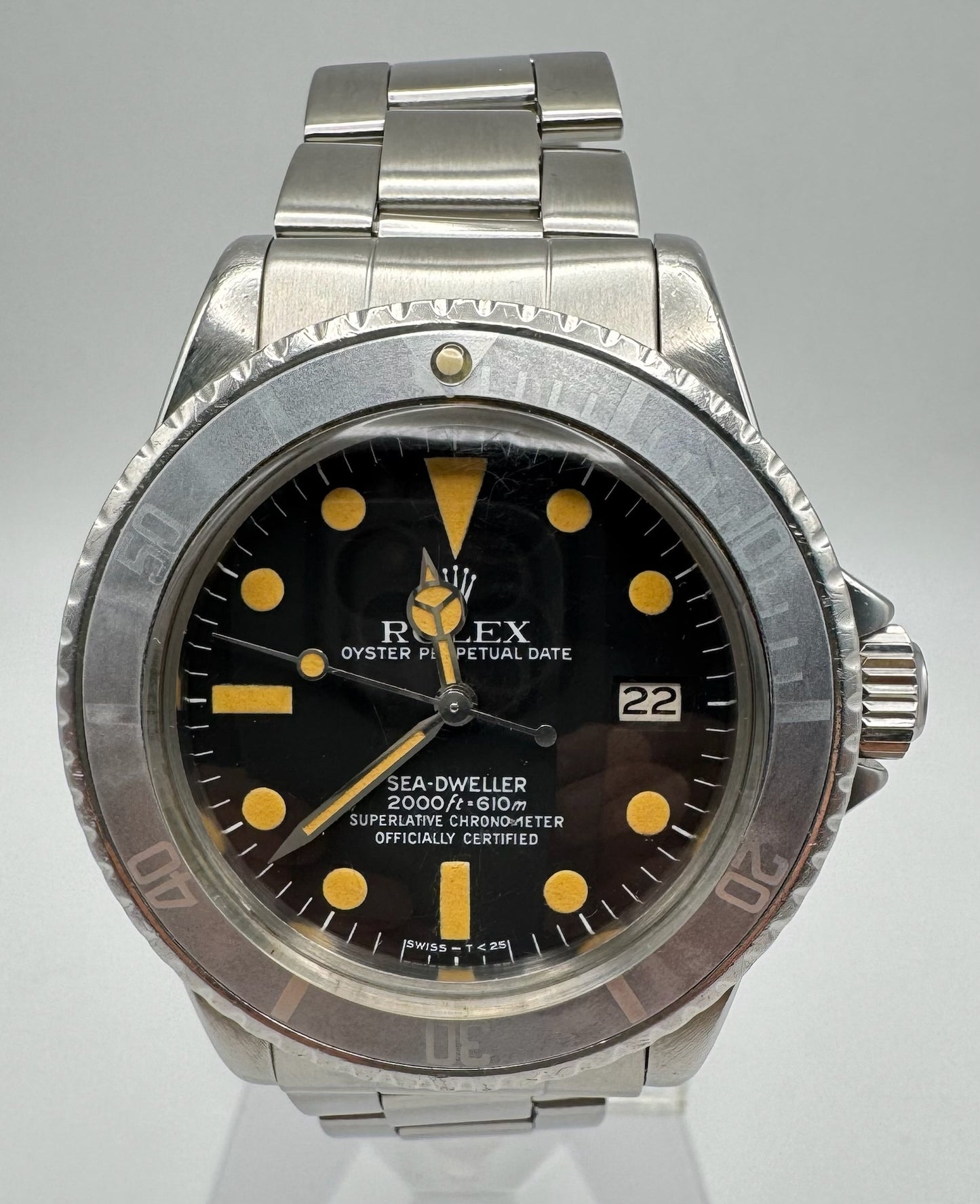 Rolex Sea-Dweller 1665 Pumpkin Patina Ghost Bezel 1972 (Box/Service Papers)