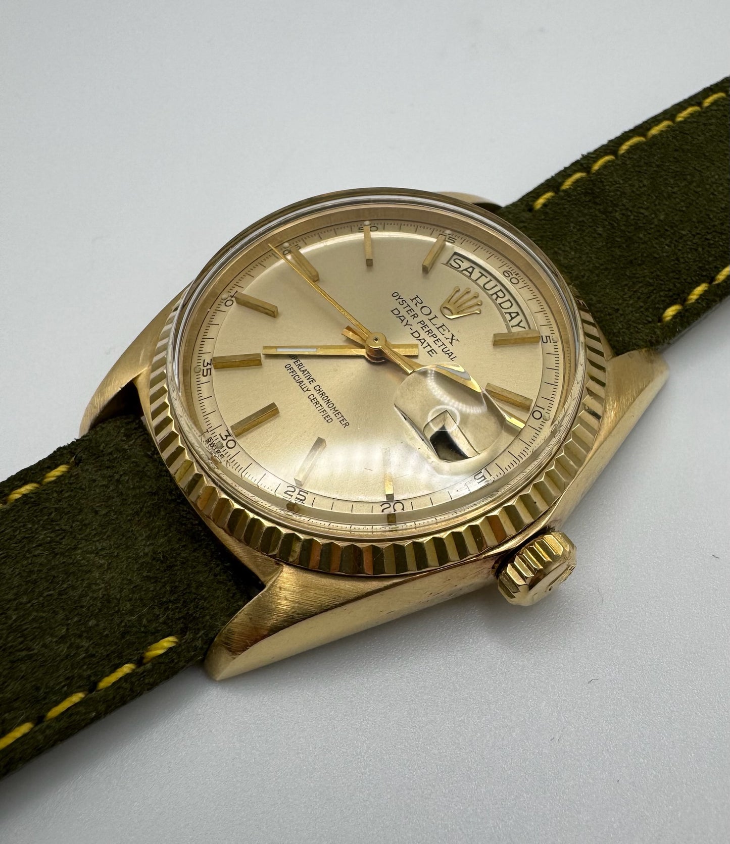 Rolex Day-Date 36 Yellow Gold with Champagne Index 1970