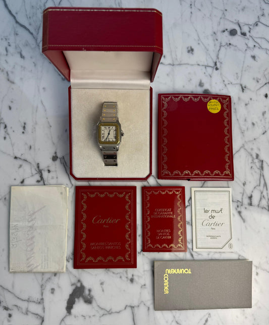 Cartier Santos Galbée 2 Tone Automatic 1994 Original Owner (Full-Set/Unpolished/Serviced)