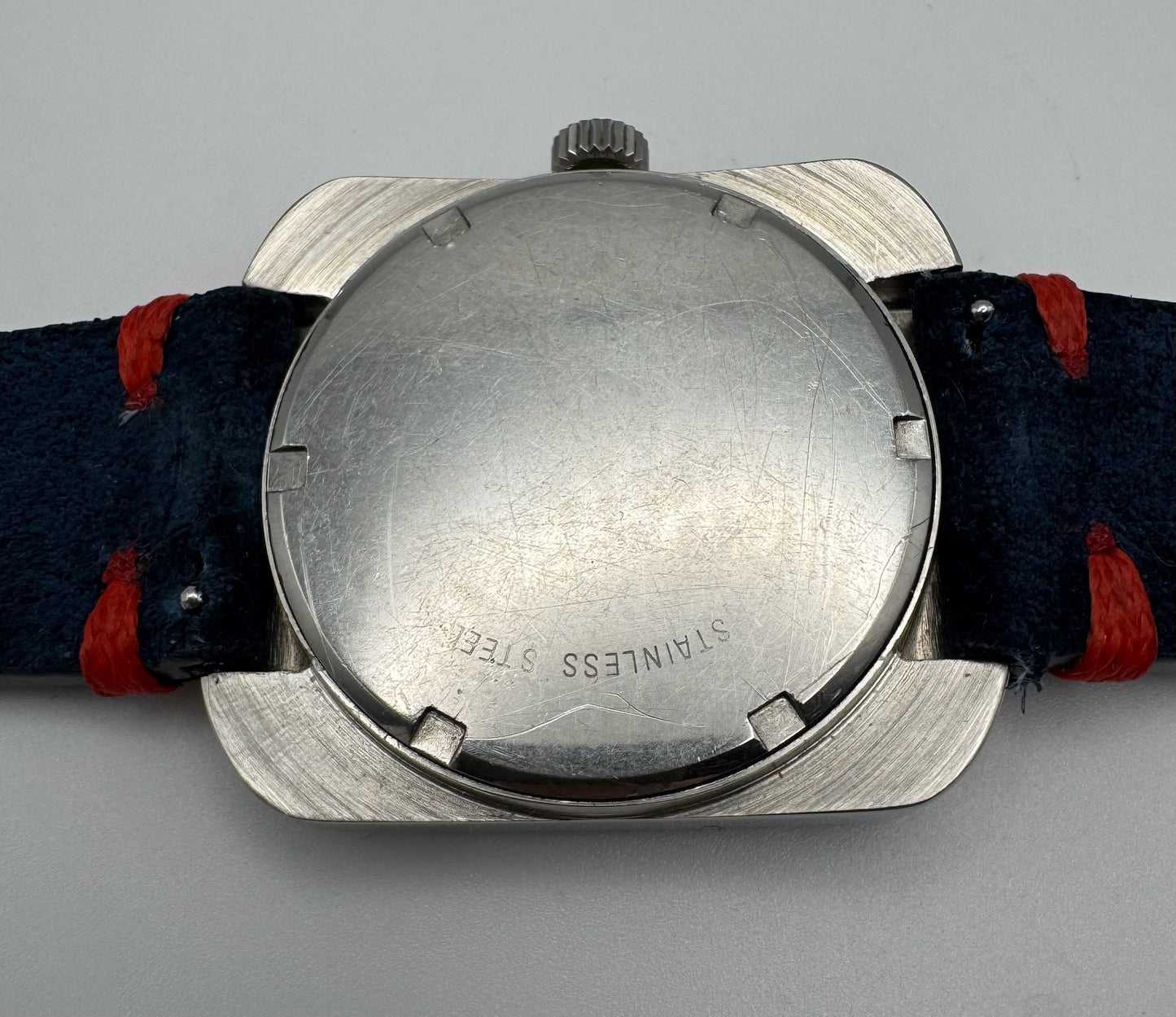Longines Comet Steel Manual Winding Red Dial (Serviced)