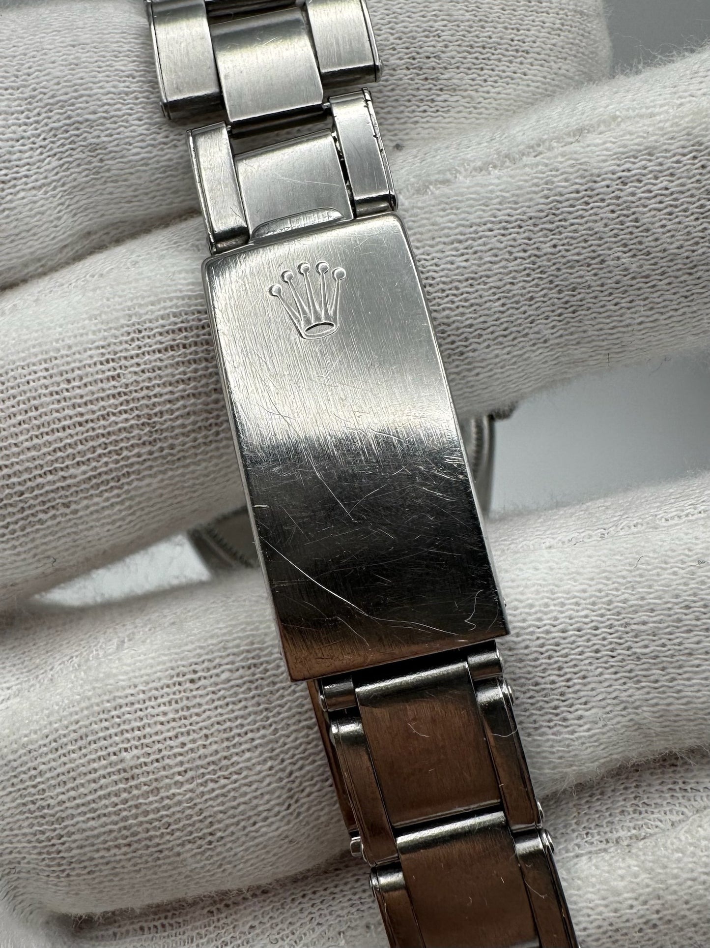 Rolex Oyster Perpetual 34 Full Steel Riveted Bracelet Silver Dial 1966 (Serviced)