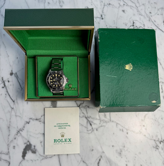 Rolex Sea-Dweller 1665 “Great White” Full Steel Yellow Patina 1979 (Full-Set/Serviced)