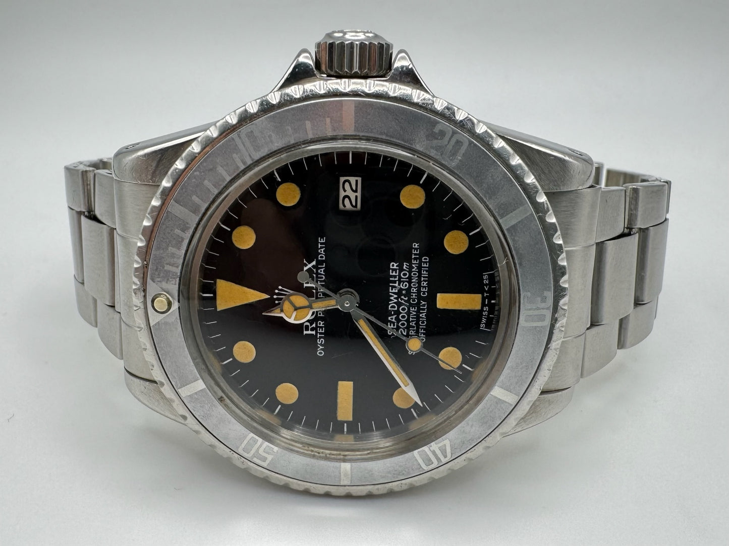 Rolex Sea-Dweller 1665 Pumpkin Patina Ghost Bezel 1972 (Box/Service Papers)