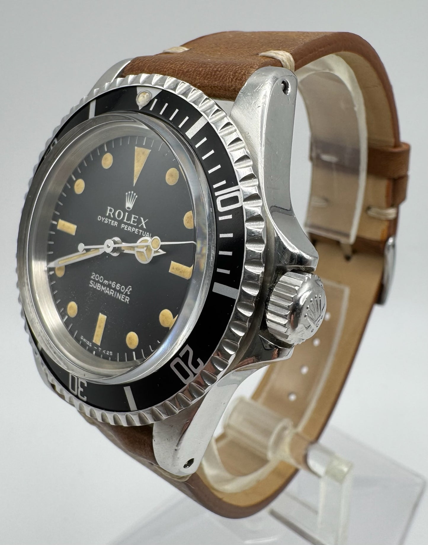 Rolex Submariner No Date 5513 Steel “Meters First” Zinc Sulfide Yellow Patina 1965