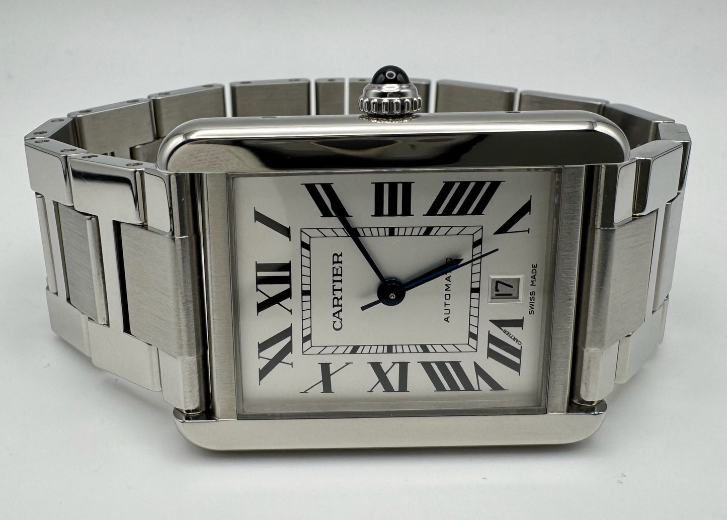 Cartier Tank Solo XL Automatic Full Steel Silver Dial (Mint/Serviced)