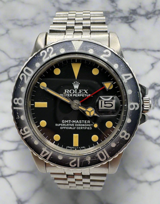 Rolex GMT-Master 1675 Jubilee Heavy Patina 1977
