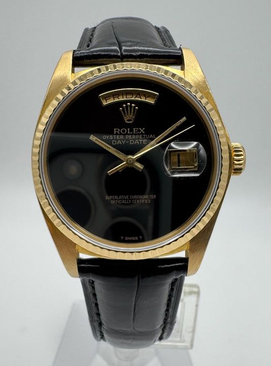 Rolex Day-Date 36 Black Onyx Dial 1981 (Serviced)