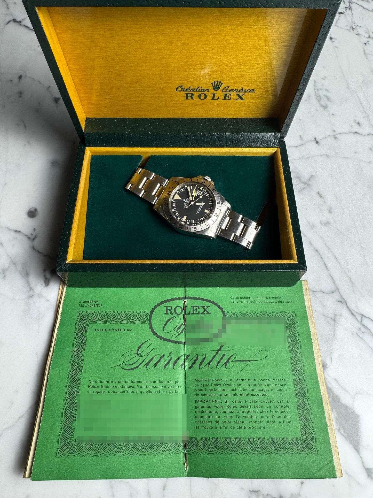 Rolex Explorer II 1655 MK2 Lollipop Full Steel 1972 (Full-Set/Serviced)