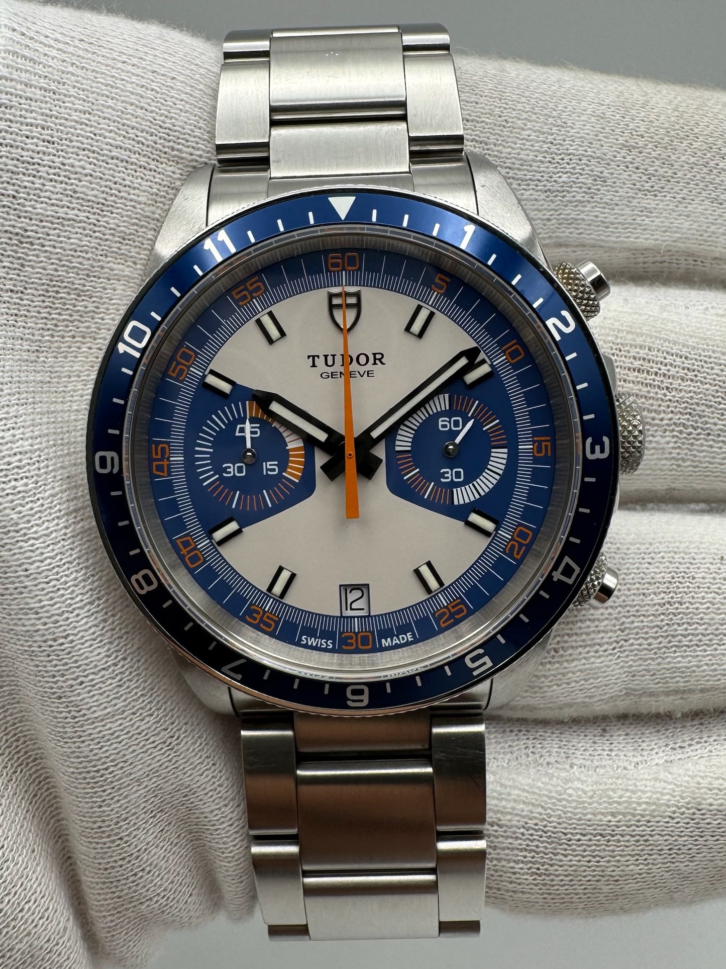 Tudor Heritage Chrono Blue Carlo Blue/Grey 2015 (Full-Set/Mint)