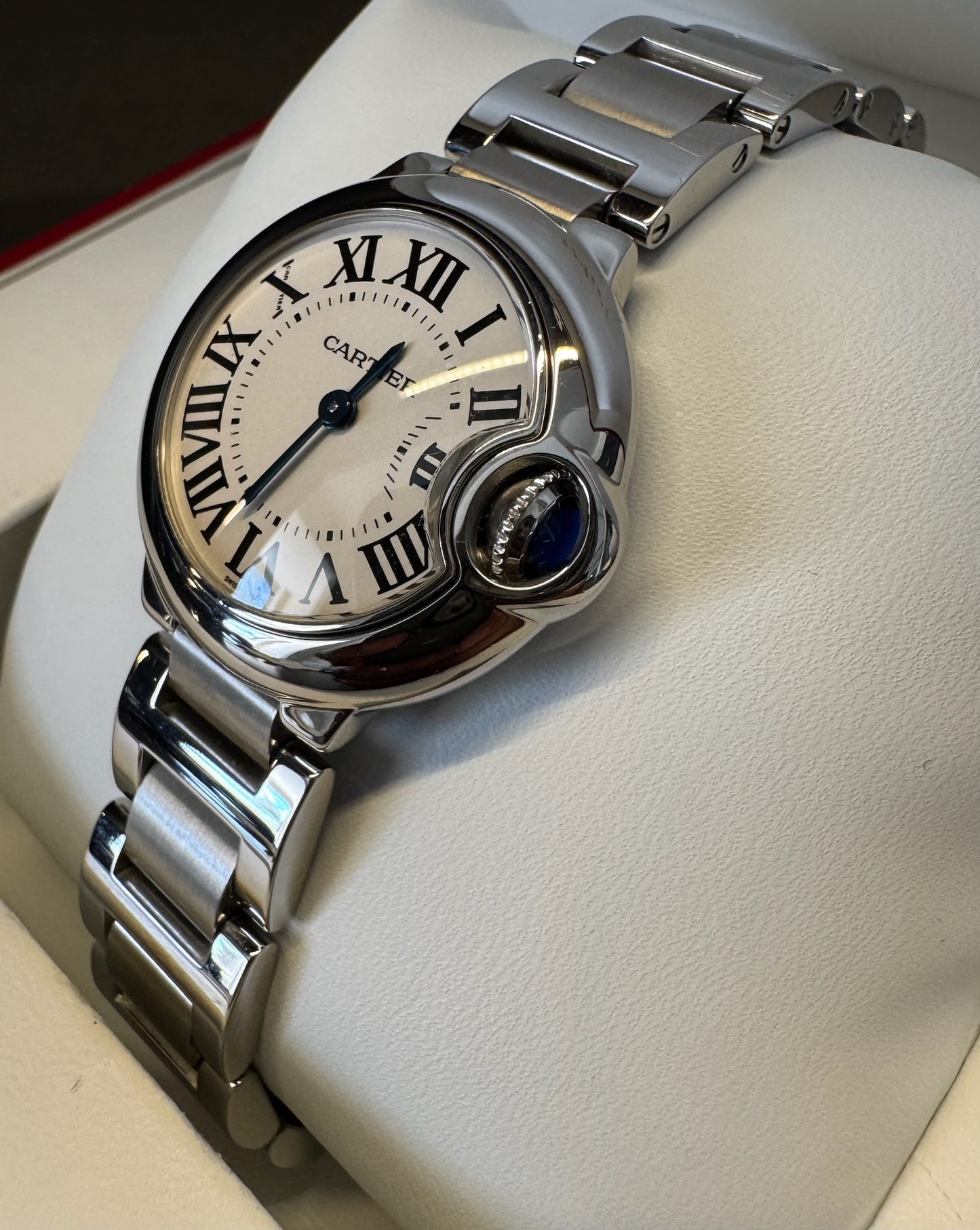 Cartier Ballon Bleu 28 Lady Quartz Full Steel 2009 (Full-Set/Mint)