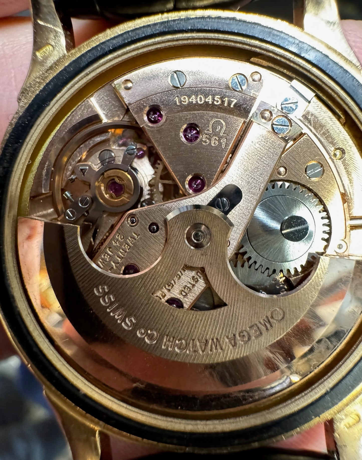 Omega Constellation 18K Rose Gold Silver Pie Pan Dial 1960