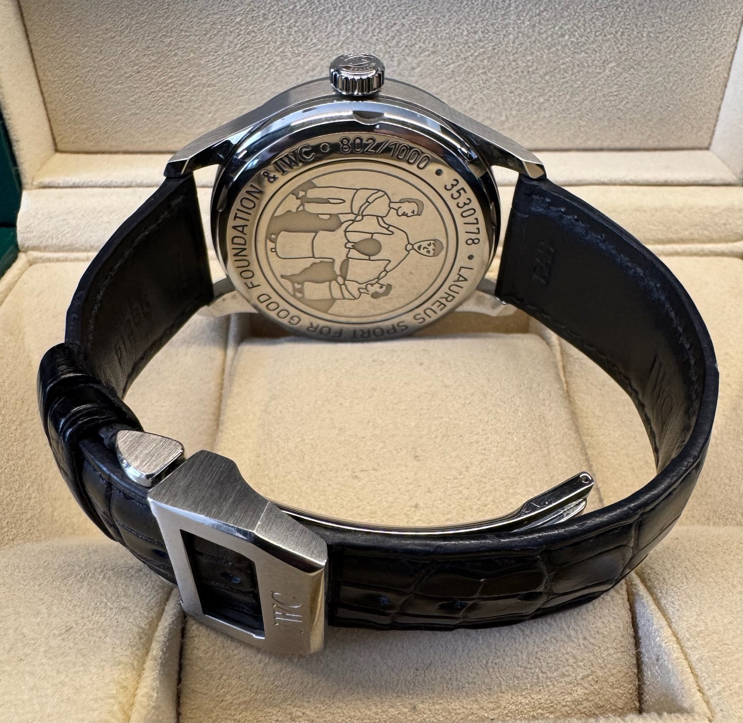 IWC Portuguese Laureus Sport For Good Foundation Blue Dial Limited Edition 1000pcs 2010 (Full-Set/Unpolished)