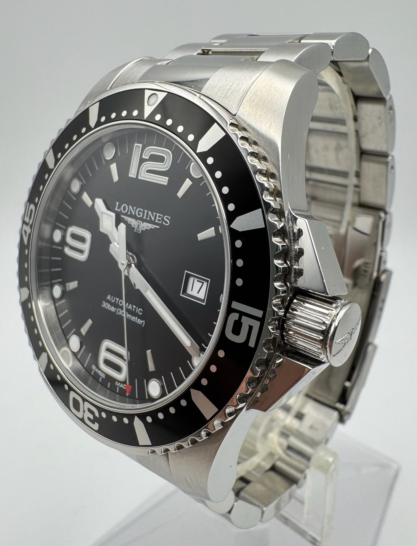 Longines HydroConquest Steel 44 Black Dial (Full-Set/Unpolished)