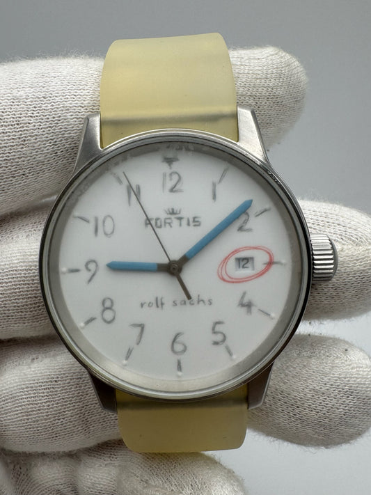 Fortis Flieger (Submodel) Grenchen “Frisson” Frost Crystal Very Rare Rolf Sacks Ltd Edition 999 pcs (Mint)