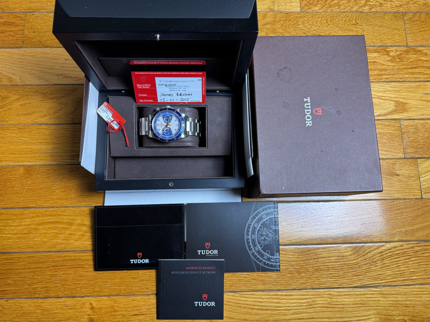 Tudor Heritage Chrono Blue Carlo Blue/Grey 2015 (Full-Set/Mint)