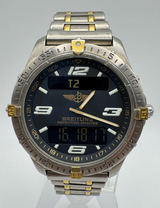 Breitling Aerospace Full Titanium 2 Tone Black Dial (Unpolished)