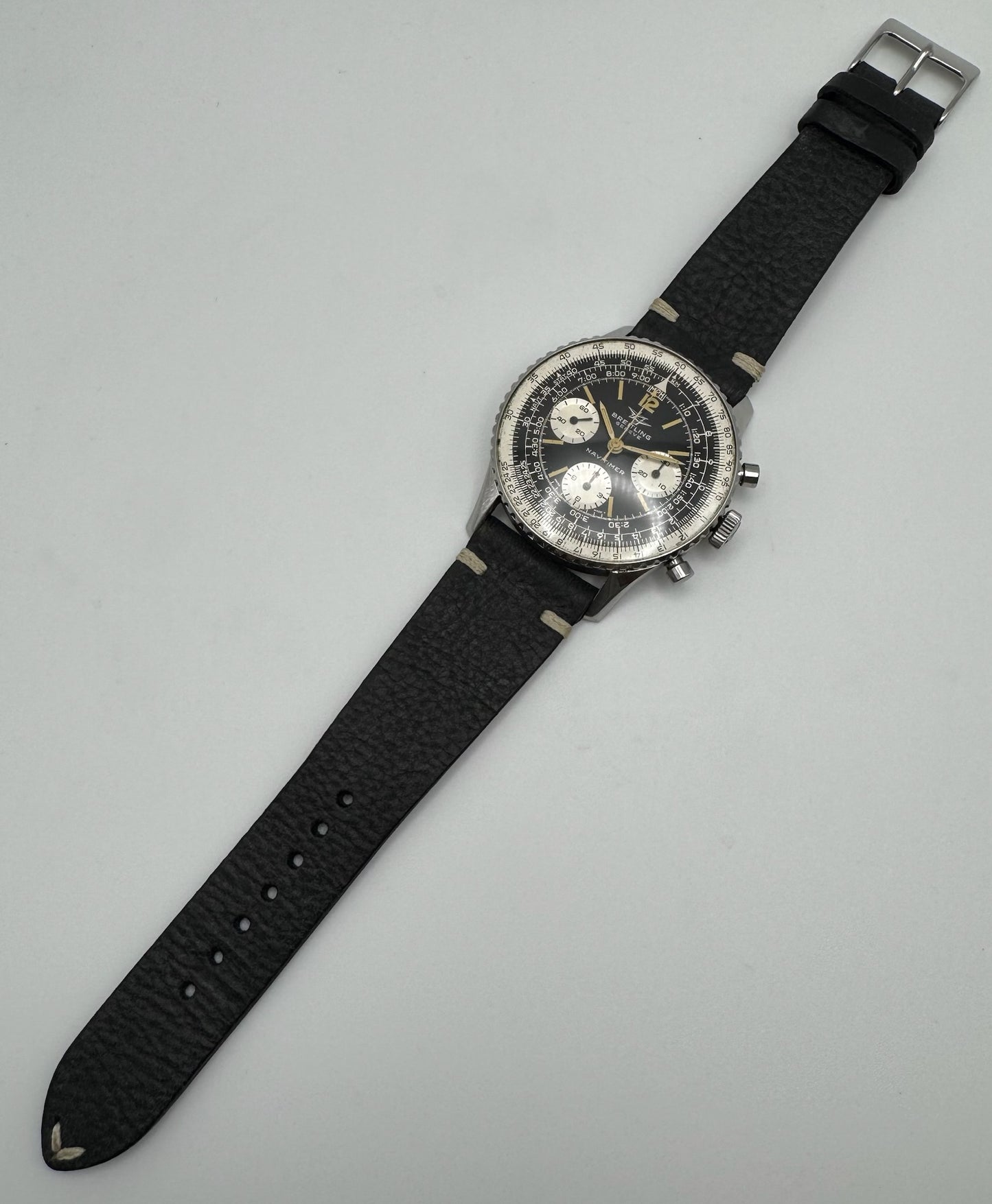 Breitling Navitimer Vintage 806 Steel Twin Jet Stunning Patina (Serviced)