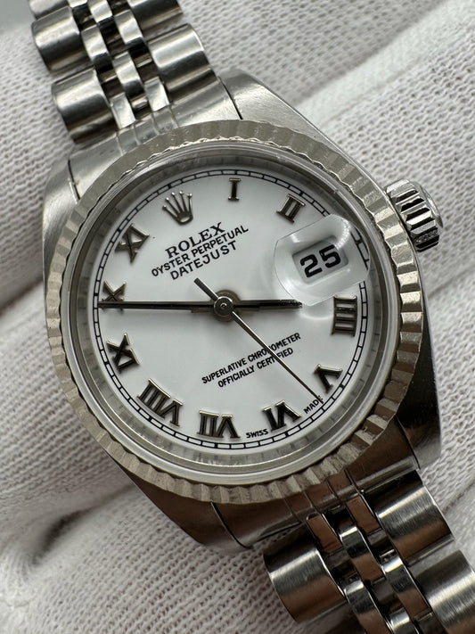 Rolex Lady-Datejust 26 Steel Jubilee White Roman 2001