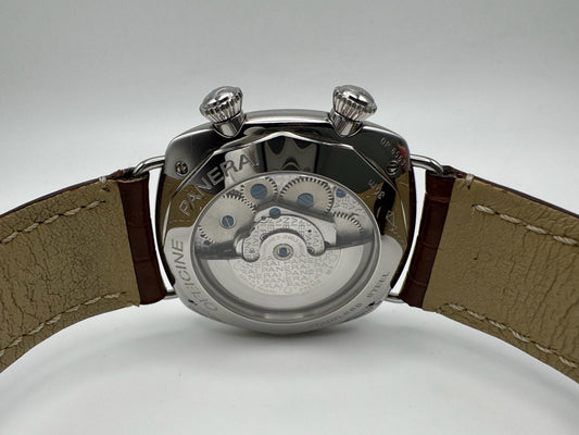 Panerai Radiomir GMT Alarm 42mm Steel 2005 (Papers/Unpolished)