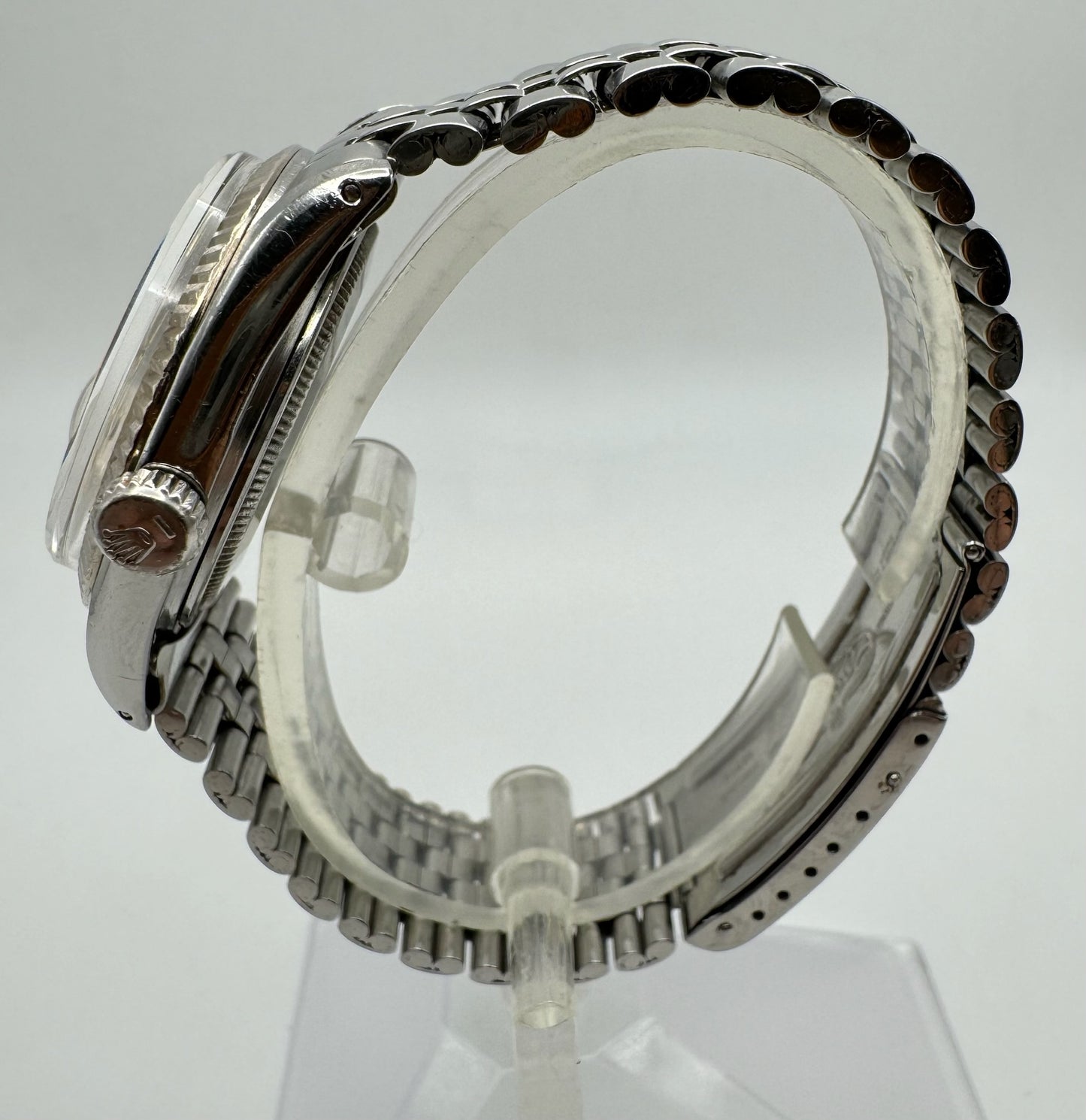 Rolex Datejust 36 Steel White Gold Bezel Silver Dial