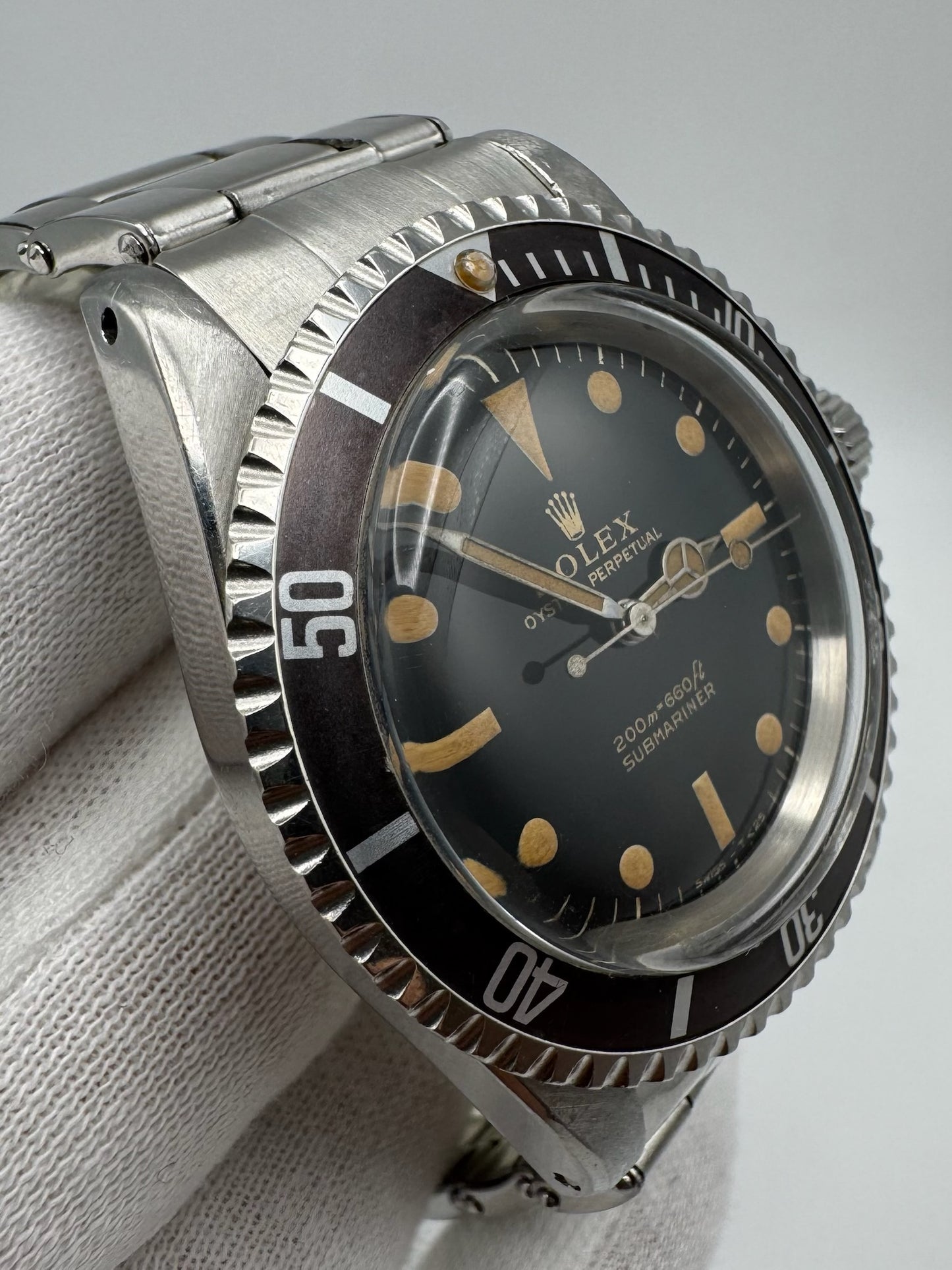 Rolex Submariner 5513 Glossy Gilt Zinc Sulfide Tropical Long 5 Insert 1966 (Full-Set)